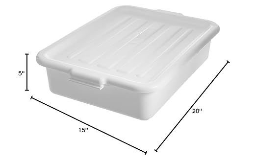 Carlisle FoodService Products N4401002 Comfort Curve™ Ergonomic Wash Basin Tote Box 5 Deep White