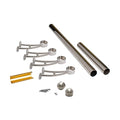 Outwater 2 Diameter x 12 Feet Long Stainless Steel Bar Mount Foot Rail Kit – Polished Chrome Finish with Domed End Caps