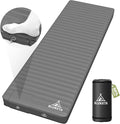 Self Inflating Sleeping Pad with Foot Pump 2 Inch Thick Memory Foam Camping Pad Quick Inflation Air Mattress for Camping Hiking Car Travel and Outdoor Adventures Grey