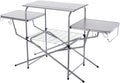 ASMOKE Foldable Grilling Table – Premium &amp Lightweight Aluminum Cooking Table for Camping Outdoor BBQ Party and RV Touring - 88lbs Capacity Comes with Carrying Bag