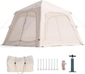 ABORON 2/6/8/10/12 Person Inflatable Camping Tent Easy Setup Blow Up Tent with Hand Pump PU3000mm Waterproof &amp Breathable 4 Season Glamping Tent for Outdoor Camping
