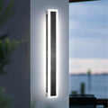 23.6In Outdoor Wall Sconces Black Modern Exterior Wall Light Fixtures for House 3CCT Dimmable IP65 Waterproof Long Outside Wall Light for Garage Doorway PatioStairway