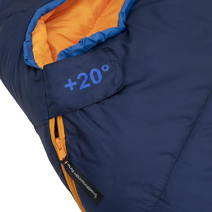 ALPS Mountaineering Blaze +20° Mummy Sleeping Bag Regular - Navy/Blue/Orange