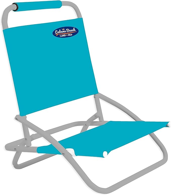Cabana Beach Folding Beach Chair 1 Position Lightweight and Portable Foldable Outdoor Camping Chair