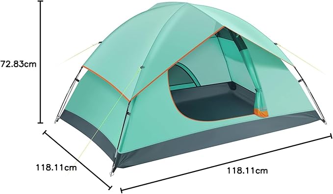Ciays Camping Tent Waterproof Family Tent with Removable Rainfly and Carry Bag Lightweight Tent with Stakes for Camping Traveling Backpacking Hiking Outdoors