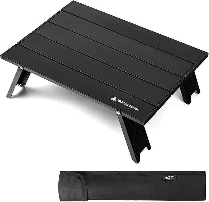 ONETIGRIS Ultralight Backpacking Table Compact Pop-Up Folding Table for Camping Hiking Beach Picnic Travel