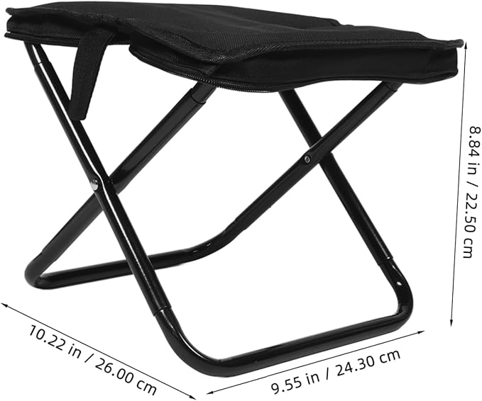 Kisangel Space Saving Stool Heavy Duty Stool Lightweight Oxford Material for Camping Hiking Picnics