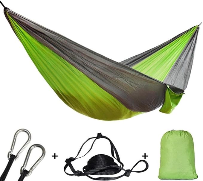 Hammock Nylon Double Layer Hammock Camping Outdoor(Color : 09) (4)