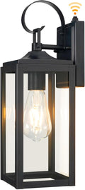 OKELI Dusk to Dawn Outdoor Lighting Fixture Wall SconceFront Porch LightOutdoor Wall Sconces Rust-Proof LightGarage Waterproof Wall Light(Black 16)