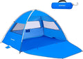 EchoSmile UPF 50+ Beach Tent Sun Shelter for 3/4 Person Portable Beach Cabana Tent