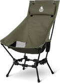 ONETIGRIS Dragonhide Oversized Camping Chair with Pillow Design Comfortable Widened Seat Folding 275 lbs Capacity