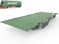Ultralight Camping Cot for Adults Portable Folding Camping Bed Supports 350 lbs - Lightweight for Travel Camping Hiking Backpacking Mountaineering Light Green