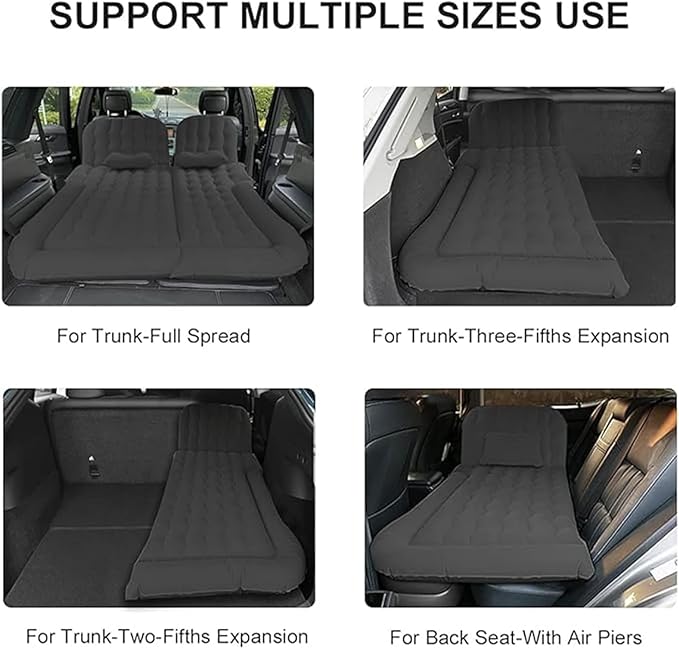 Car Air Mattress for Chevrolet Trailblazer 2001-2025 Travel Bed Camping Bed Cushion Inflatable Vehicle Air Cot Portable Sleeping Pad Inflatable MattressGrey