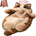 Fluffy Cat Sleeping Bag for Adults Cat Shaped Cozy Animal Sleeping Bag Cushion for Indoor Relaxing Camping &amp Lounge Use