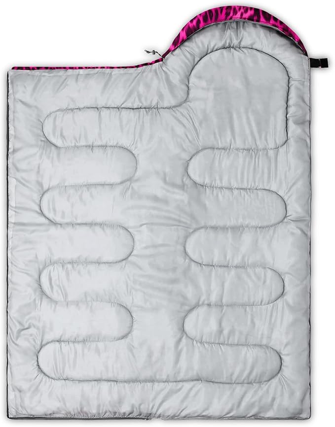 QOOMO Camping Sleeping Bags3 Season Warm &amp Cool WeatherLightweightWaterproof Sleeping Bags for Adults &amp KidsTravelingand OutdoorsCamping Gear Equipment