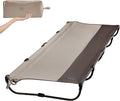 Timber Ridge Lightweight Aluminum Camping Cot 20-Second Quick Set-Up Folding Cot with Zipper Closure Portable Carry Bag Included for Camping Travel and Outdoors Support up to 225lbs Tan