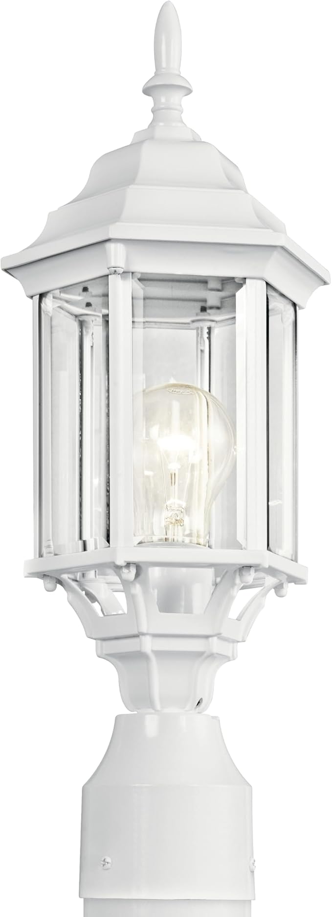 Kichler 49256WH Chesapeake Outdoor Post Mount 1-Light White