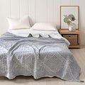 ITFRO Cooling 3 Layer Cotton Muslin Blanket for Hot Sleepers Twin Size 60x80 Inches Lightweight Breathable Reversible Summer Camping Blanket All Seasons for Couch Sofa Bed (Solid Grey 60x80)