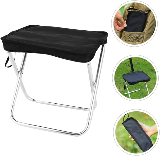 Lightweight Camping Stool Fishing Chair for Outdoor Adventures Portable Resting Seat for Picnics Hiking and Travel