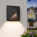 QQCherry Outdoor Light Fixture Wall Mount 8W LED Exterior Lighting fixtures for Outside Modern Front Porch Lights Waterproof Black Wall Sconce for House Patio Garage Doorway Entryway