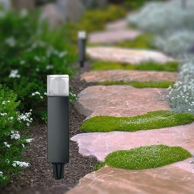 Outdoor Landscape Lighting Low Voltage Garden Landscape Lights Pathway Lights Yard Lights Driveway Lights Aluminum Construction Waterproof 12V 3W 3000K Warm-Yellow Light（4-Pack）