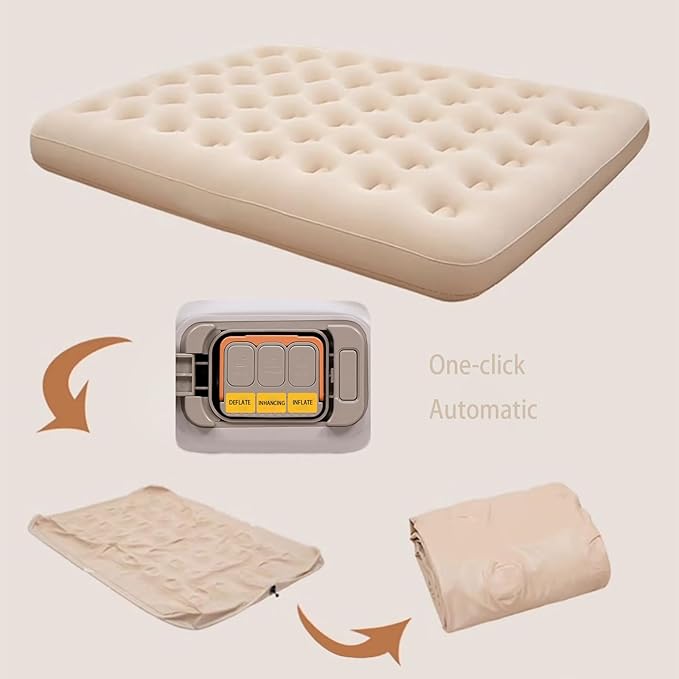 Alvantor Portable Self Inflating Air Mattress74.8 * 39.37Inch Queen Size for Camping Traveling Backpacking Inflatable Bed Camping Inflatable Bed (Single)