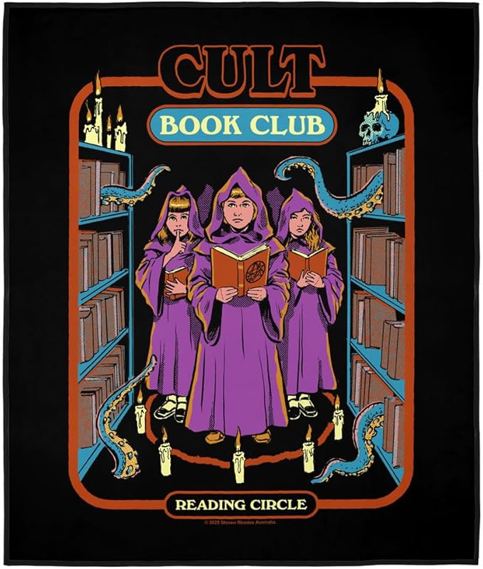 LOGOVISION Steven Rhodes Cult Book Club Outdoor Blanket for Picnic Beach Camping Park Tailgate 50x60