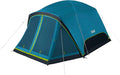 Coleman Skydome Dark Room Camping Tent with Screen Porch &amp 5-Minute Setup Weatherproof 4/6 Person Tent Blocks 90% of Sunlight Rainfly &amp Carry Bag Included Made of PFAS-Free Materials
