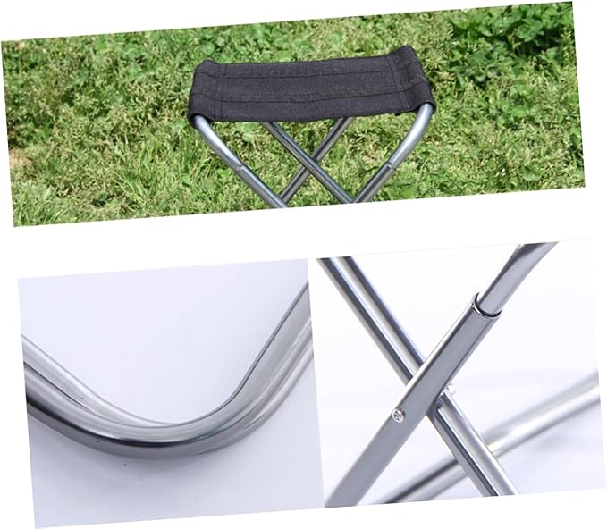 YARNOW Foldable Camping Stool Portable Outdoor Chair Oxford for Fishing Travel BBQ Stool