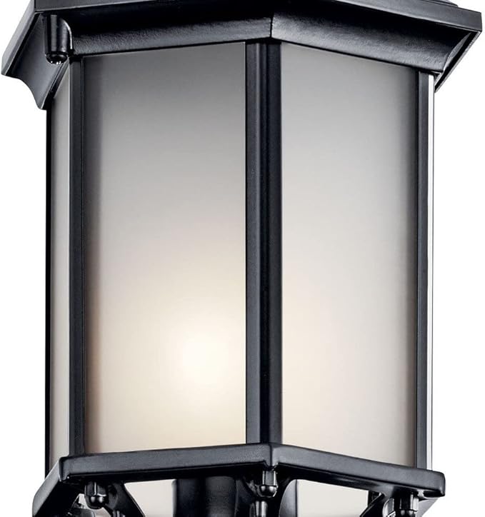 Kichler Chesapeake 17 Outdoor Wall Light in White 1-Light Exterior Porch Light Coastal Wall Sconce with Clear Beveled Glass (17 H x 6.5 W) 49255WH
