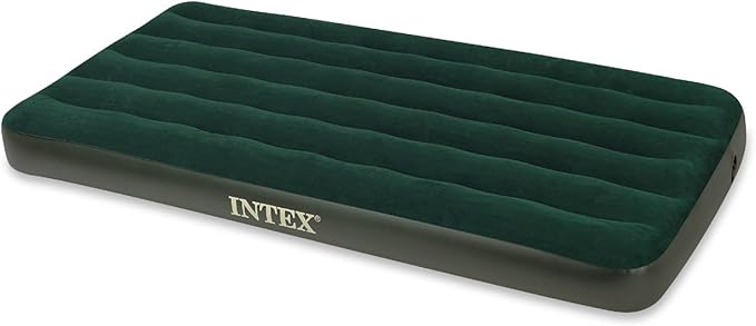 Intex Prestige Downy Airbed Kit with Hand Held Battery Pump Twin