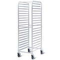 Giantex 20-Tier Kitchen Bun Pan Sheet Rack Aluminum Bakery Rack Home Commercial Kitchen Bakery Cooling Racks w/Wheels 2 Lockable &amp Open Shelf