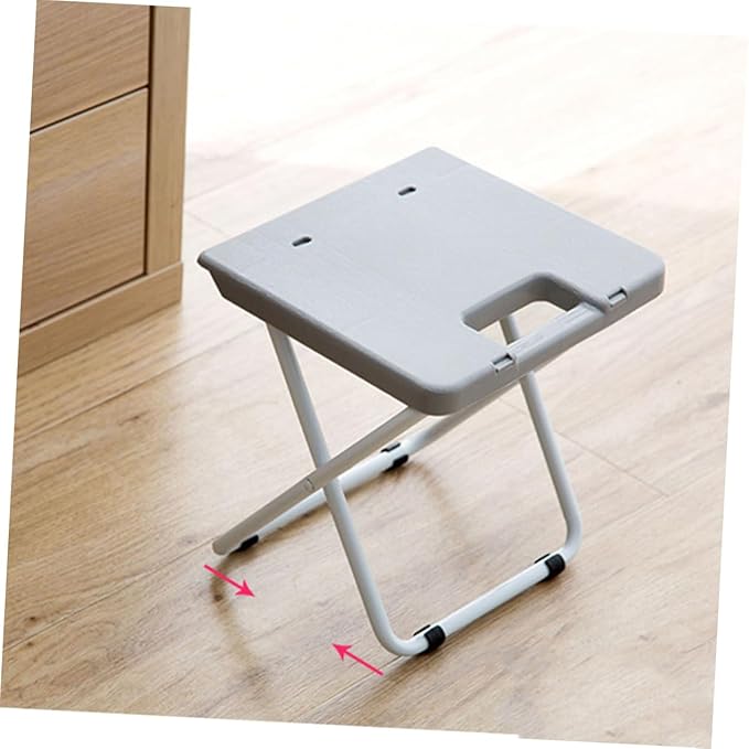HANABASS Foldable Stool Collapsible Chair Pp Iron Frame for Small Spaces Train Hiking