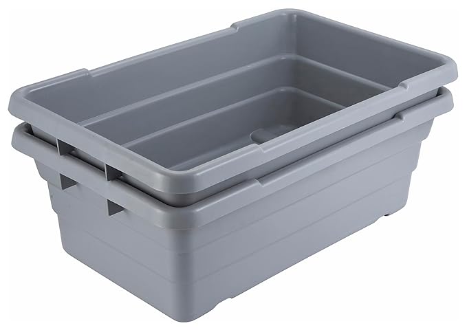 Winco Lug Box / Bussing Tub Gray