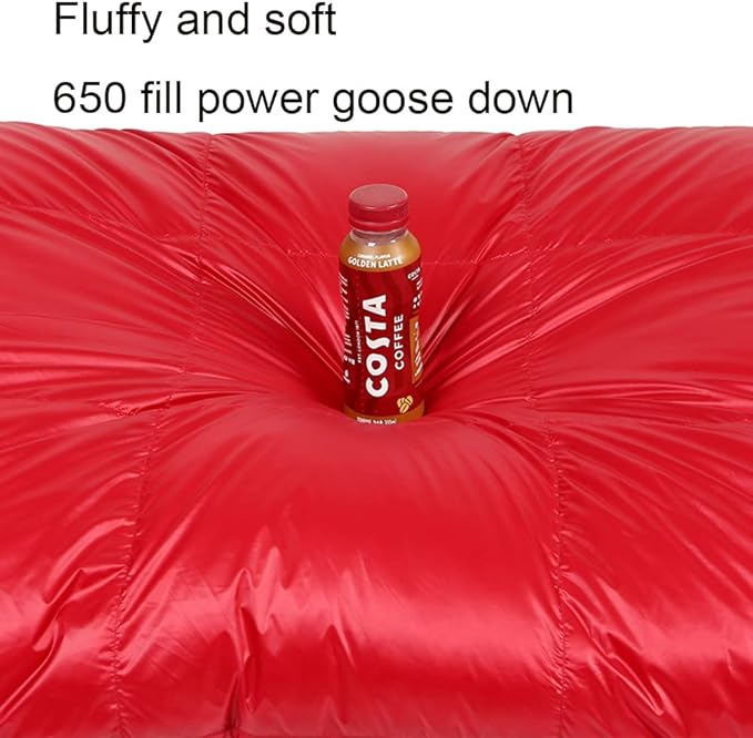 Filling 1000g White Goose Down Winter Sleeping Bag Envelope Sleeping Bag with Removable Cap Backpack Sleeping Bag for Hiking Camping