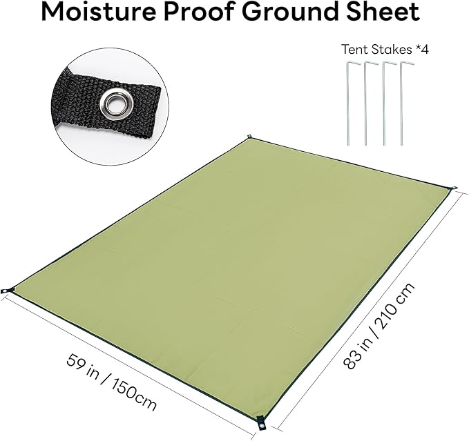 Outdoor Puffy Camping Blanket Lightweight Packable Down Alternative Printed Camp Large Ultra Warm Hammock Top Quilt Waterproof Blanket with Ground Sheet for Traveling Picnic Beach