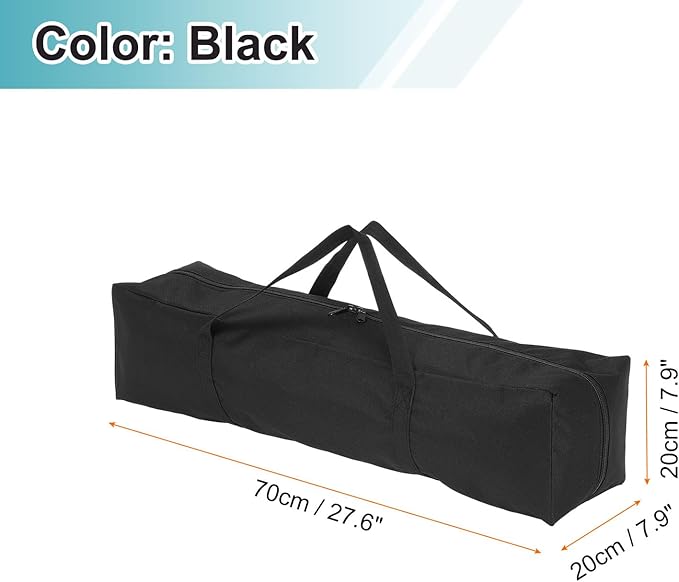 HARFINGTON 2pcs Camping Chair Replacement Bag 27.6 x 7.9 Folding Chair Carry Bag Oxford Cloth Storage Tent Bag with Handle Strap for Travel Outdoor Camping Sports Black