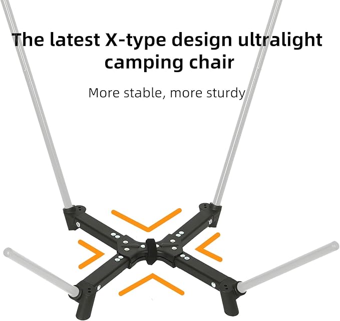 ROCK CLOUD Portable Camping Chair Lightweight Folding Chairs Outdoor for Camp Hiking Backpacking Lawn Beach Sports