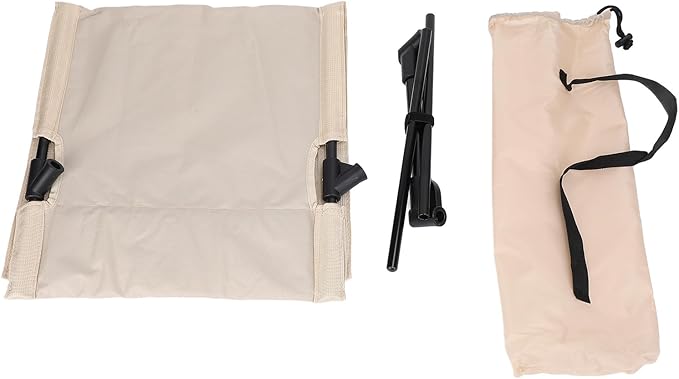 Yosoo Health Gear Portable Folding Floor Chair Adjustable Backrest Breathable 600D Oxford Fabric Lightweight for Beach Camping and Fishing (Khaki)