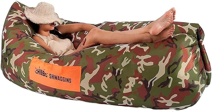 Chillbo Lazybone Inflatable Lounger - Ultimate Inflatable Couch for Maximum Chill - The Perfect Blow Up Couch for Music Festivals Or Lounger for Camping