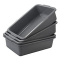 Readsky 34 L Grey Large Plastic Bus Box Commercial Bus Tubs 4 Packs