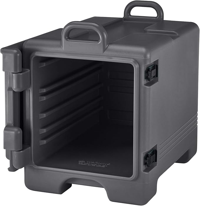 Cambro Insulated Food Pan Carrier - Hotbox and Food Warmer for Catering &amp Transport - Front Load UPC300 Series (Charcoal Gray)