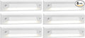 GKOLED 6 Pack LED Low Voltage Stair Lights Linear Shape Cutoff Outdoor Step Lights Landscape Lighting 2W 9-15V AC/DC 3000K Waterproof Accent Deck Lights Die-cast Aluminum Glossy White