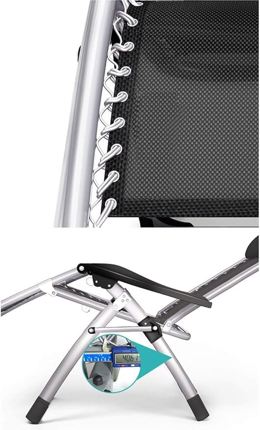 Patio Lounge Chairs Recliner Folding Chair Lunch Break Office Chair Chair Backrest Lazy Home Leisure Beach Chair Black