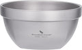 Boundless Voyage Titanium Double Walled Bowl Oatmeal Rice Soup Yogurt Bowl Ultralight Portable Tableware Outdoor Camping Metal Bowls (800ml)