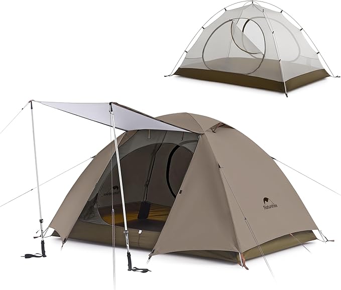 Naturehike Cloud River 2 Person 3 Person Backpacking Tent Waterproof 2 Person 3 Person Tents for Camping Double Layer Camping Tent
