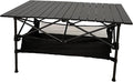 LEADALLWAY Folding Camping Table Low Picnic Table with Large Storage and Carrying Bags37.4×21.65×19.69inchs