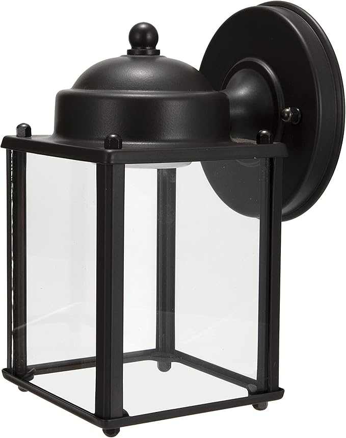 LIT-PaTH Outdoor LED Wall Lantern Wall Sconce Porch Lighting Fixture 3000K Warm White 9.5W 800 Lumen Aluminum Housing Plus Glass Bronze Finish-2 Pack