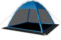 Screen Tent with Removable Floor Siebwin Large 10'x10' Gazebos with Mosquito Netting and Removable Floor Sunproof Outdoor Canopy Tent for Backyard Outside Activities Blue
