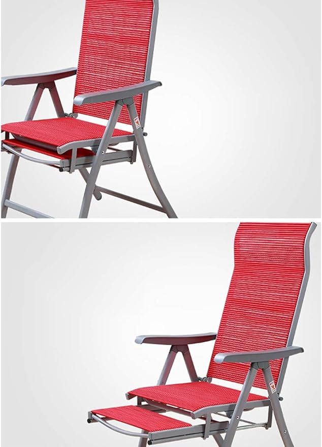Deck Chair Lounge ChairOutdoor Folding Beach Chair Breathable Recliner Double Leisure Rubber Band 46 * 43 87.5cm